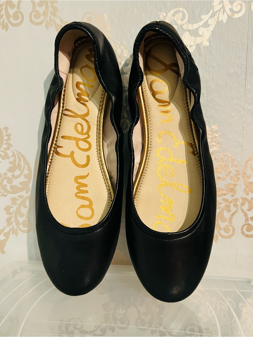 Sam Edelman Black Patent Leather Ballet Flats